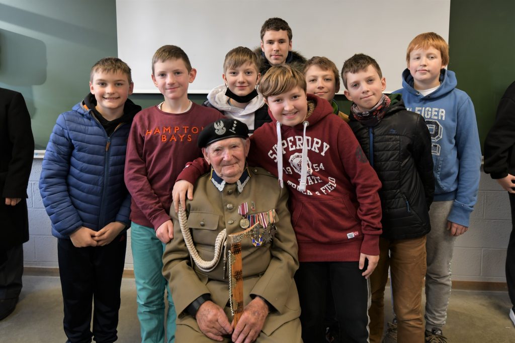 Spotkanie z kombatantem panem Józefem Kwidzyńskim