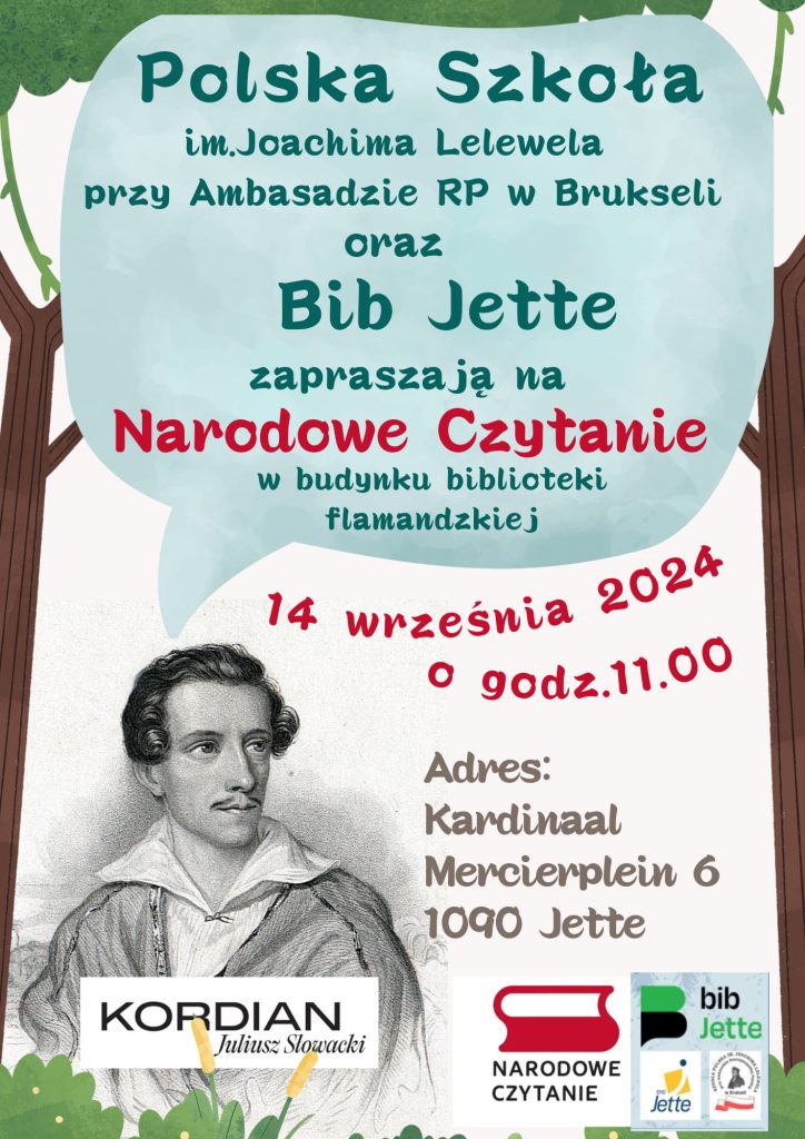 NARODOWE CZYTANIE WE FLAMANDZKIEJ BIBLIOTECE GMINY JETTE