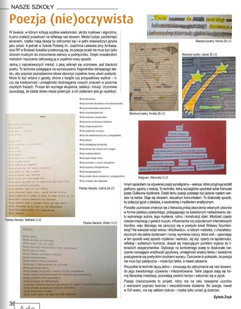 📖 Kreatywność w pełnym wydaniu – sprawdź, co potrafią nasi licealiści! 🚀📝