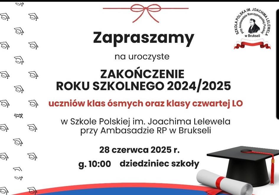 🎓 Uroczyste zakończenie roku szkolnego 2024/2025 🎉