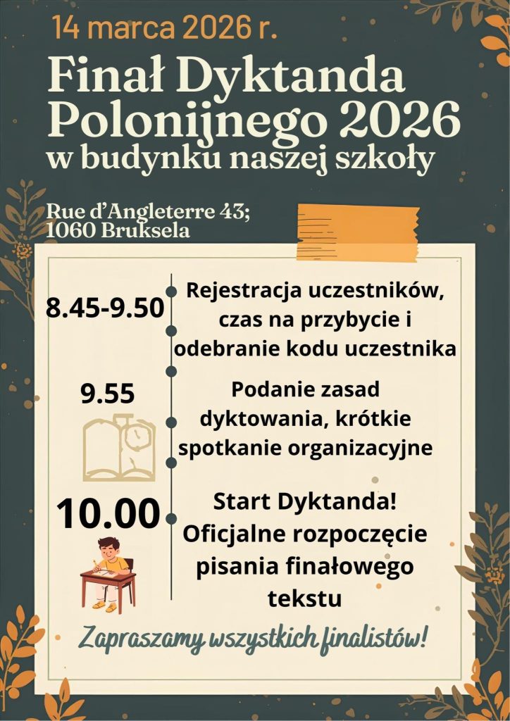 ✍️ Nasi uczniowie w II etapie Dyktanda Polonijnego – trzymamy kciuki!