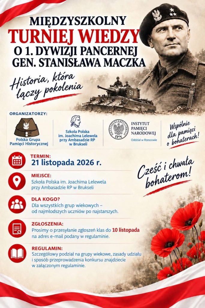 Konkurs historyczny – poznaj 1. Dywizję Pancerną gen. Stanisława Maczka!
